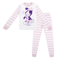 Animaniacs Dot And Hearts With Pink And White Stripe Pattern Youth Girl's Long Sleeve Pajama Set 14 Animaniacs Dot And Hearts With Pink And White Stripe Pattern Youth Girl's Long Sleeve Pajama Set -Kids Clothing Store GUEST 7860babe c37b 48ef 92e9 5129bc0f7b30