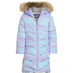 Lands' End Girls Winter Fleece Lined Down Alternative ThermoPlume Coat -Kids Clothing Store GUEST 78a34fb0 e066 4cea 908a 12e0ef793d17