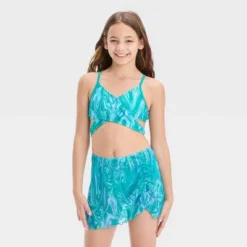 Girls' 3pc Swirly Marble Swimwear Set - Art Class™ Blue -Kids Clothing Store GUEST 795f5443 98c4 4dc5 ab76 7ce22667d026