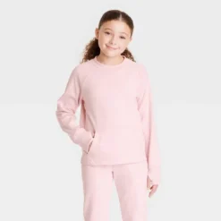 Girls' Ponte Crew Sweatshirt - All In Motion™ -Kids Clothing Store GUEST 7b893875 453f 482a 9225 7498fb1f07d2