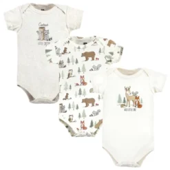 Hudson Baby Unisex Baby Cotton Bodysuits, Forest Animals 3-Pack -Kids Clothing Store GUEST 7cbbe81a b505 489d a40d 125318405817