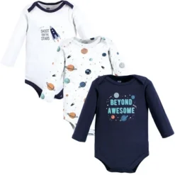 Hudson Baby Infant Boy Cotton Long-Sleeve Bodysuits, Space 3-Pack -Kids Clothing Store GUEST 7d6f0be1 6e2b 4585 9f00 8b5926428fec