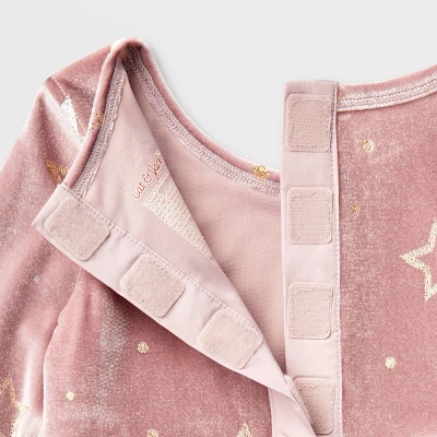 Toddler Girls' Adaptive Long Sleeve Star Velour To Tulle Dress - Cat & Jack™ Dusty Pink 4 Toddler Girls' Adaptive Long Sleeve Star Velour To Tulle Dress - Cat & Jack™ Dusty Pink - Image 2
