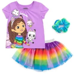 Dreamworks Gabby's Dollhouse Pandy Paws Cakey Cat Girls T-Shirt Mesh Skirt & Scrunchie 3 Pc Set Toddler To Big Kid -Kids Clothing Store GUEST 7ff57e39 05ab 4a67 9c0d 6164b66df275