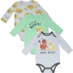 Disney Lion King Winnie The Pooh Mickey Mouse Minnie Mouse Simba Tigger Baby 3 Pack Bodysuits Newborn To Infant -Kids Clothing Store GUEST 80dee2cd e3b2 434e 82d9 7ae9fa187854
