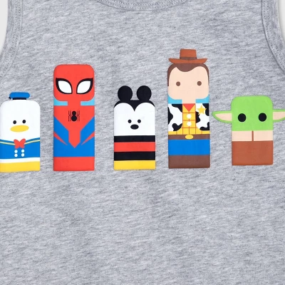Boys' Disney 100 Unified Characters Tank Top - Heather Gray - Disney Store 4 Boys' Disney 100 Unified Characters Tank Top - Heather Gray - Disney Store - Image 2