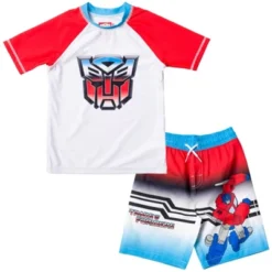 Transformers Megatron Optimus Prime Bumblebee Rash Guard And Swim Trunks Outfit Set Toddler -Kids Clothing Store GUEST 820765be 745b 4c9b 9318 ba47ead86919