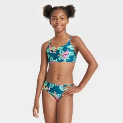 Girls' Tropic Daydream Bikini Set - Art Class™ Teal Blue -Kids Clothing Store GUEST 82e8a87d f559 47db 9981 735c27dadc96