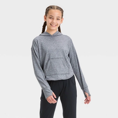 Girls' Soft Stretch Hoodie - All In Motion™ 5 Girls' Soft Stretch Hoodie - All In Motion™ - Image 3