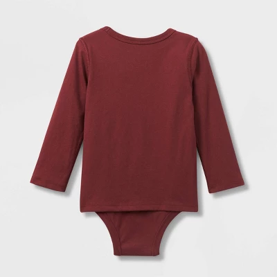 Toddler Kids' Adaptive Long Sleeve Bodysuit With Abdominal Access - Cat & Jack™ 3 Toddler Kids' Adaptive Long Sleeve Bodysuit With Abdominal Access - Cat & Jack™
