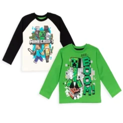 Minecraft Mobs Creeper 2 Pack Long Sleeve Graphic T-Shirts -Kids Clothing Store GUEST 87190c5b bb3d 45e3 a167 def3091365ef