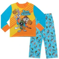 SPACE JAM Looney Tunes Space Jam Sylvester Buggs Bunny Tasmanian Devil Pajama Shirt Pants And Shorts 4 Piece Little Kid