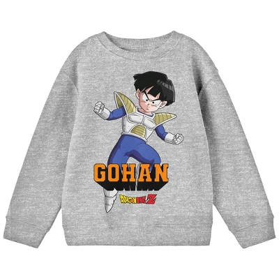 Dragon Ball Z Crew Neck Long Sleeve Athletic Heather Youth Sweatshirt 4 Dragon Ball Z Crew Neck Long Sleeve Athletic Heather Youth Sweatshirt - Image 2