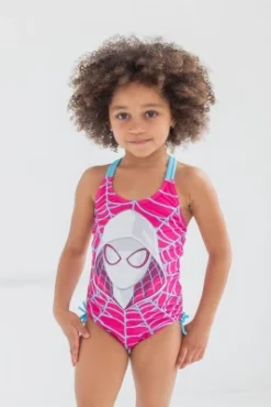 Marvel Spider-Man Ghost-Spider Girls One Piece Bathing Suit Little Kid