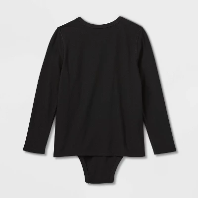 Kids' Adaptive Long Sleeve Bodysuit With Abdominal Access - Cat & Jack™ 3 Kids' Adaptive Long Sleeve Bodysuit With Abdominal Access - Cat & Jack™