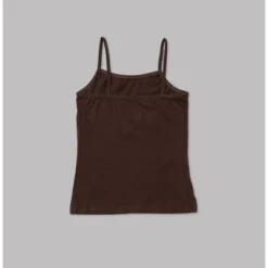 Nubies Essentials Girls' 3pk Cami - Dark Brown