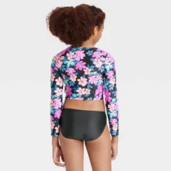 Girls' 3pc Western Blooms Swimwear Set - Art Class™ Black -Kids Clothing Store GUEST 8f429770 e62d 47ea 915c 27297968924a