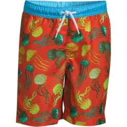 Lands' End Boys Slim Printed Volley Swim Trunks -Kids Clothing Store GUEST 90c192de 47a6 4afc a9d6 ad0f91100c25