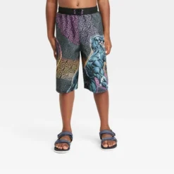 Boys' Marvel Black Panther Swimsuit Trunks - Black -Kids Clothing Store GUEST 9107cfbf c82c 4e3a aef9 9fcb9aefeffc