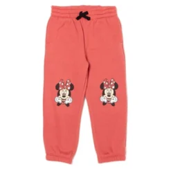 Disney Minnie Mouse Girls Fleece 2 Pack Jogger Pants Little Kid To Big Kid