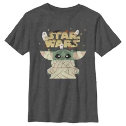 Boy's Star Wars: The Mandalorian Halloween Grogu Mummy T-Shirt -Kids Clothing Store GUEST 95de6661 df00 485c b071 c9851f98e80c