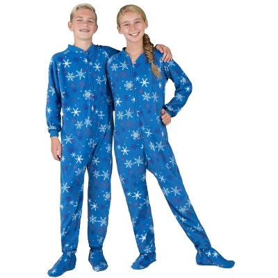 Footed Pajamas - Its A Snow Day Kids Fleece Onesie 7 Footed Pajamas - Its A Snow Day Kids Fleece Onesie - Image 5