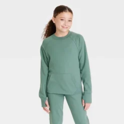 Girls' Ponte Crew Sweatshirt - All In Motion™ -Kids Clothing Store GUEST 97a15db2 eb7d 47cd 82d5 ebb77daba8cc