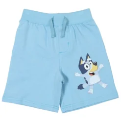 Bluey Bingo French Terry 2 Pack Shorts Blue/Grey