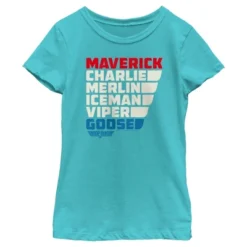 Girl's Top Gun Character Name Stack T-Shirt -Kids Clothing Store GUEST 9856fcf3 4b70 4a7c a583 c0f090db4181