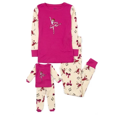 Leveret Girl And Doll Matching Cotton Pajamas 4 Leveret Girl And Doll Matching Cotton Pajamas - Image 2