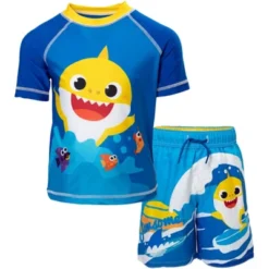 Pinkfong Baby Shark Rash Guard And Swim Trunks Outfit Set Toddler -Kids Clothing Store GUEST 9a80416a 6769 483f b997 44f3c9cbac30