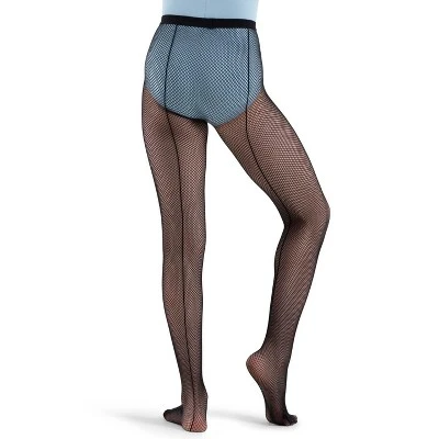 Capezio Studio Basics Fishnet Tight W/ Seams - Girls 7 Capezio Studio Basics Fishnet Tight W/ Seams - Girls - Image 5