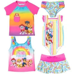 Nickelodeon Paw Patrol Chase Skye Rubble Girls One Piece Bathing Suit Rash Guard Tankini Top Bikini Bottom And Skort 5 Swimsuit Set Toddler -Kids Clothing Store GUEST 9b63b7b6 a976 4145 b9a4 323c5e3df52d