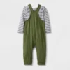 Baby 2pc Long Sleeve Bodysuit & Overalls Set - Cat & Jack™ Olive Green -Kids Clothing Store GUEST 9b8bf708 9b30 4d99 a4dc 771eb5bbb69e