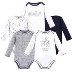 Touched By Nature Baby Boy Organic Cotton Long-Sleeve Bodysuits 5pk, Constellation -Kids Clothing Store GUEST 9c55849d baa0 4174 86d8 183e097c92ca