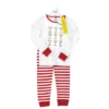 Hudson Baby Infant And Toddler Cotton Pajama Set, Santas Reindeer