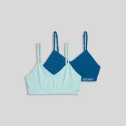 Jockey Generation™ Girls' 2pk Seamfree Bralette - Turquoise Blue/Teal Blue 7 Jockey Generation™ Girls' 2pk Seamfree Bralette - Turquoise Blue/Teal Blue -Kids Clothing Store GUEST 9f05f2bd 58e3 47a1 8c6b 534585db1552