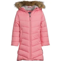 Lands' End Girls Winter Fleece Lined Down Alternative ThermoPlume Coat -Kids Clothing Store GUEST a0a61c01 0ef6 4554 9b9f aff9f0731888