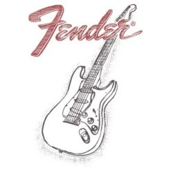 Boy's Fender Guitar Sketch T-Shirt