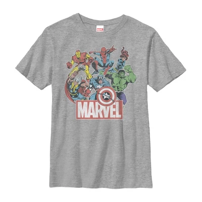Boy's Marvel Classic Hero Collage T-Shirt 6 Boy's Marvel Classic Hero Collage T-Shirt - Image 4