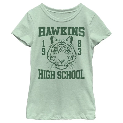 Girl's Stranger Things Hawkins High School Tiger 1983 T-Shirt 4 Girl's Stranger Things Hawkins High School Tiger 1983 T-Shirt - Image 2