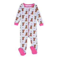 Leveret Footed Sleeper Cotton Girls Pajamas -Kids Clothing Store GUEST a4242fe1 2073 4722 89d0 da3b5ecad185