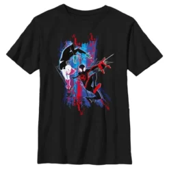 Boy's Spider-Man: Across The Spider-Verse Miles Morales And Spider Gwen T-Shirt 9 Boy's Spider-Man: Across The Spider-Verse Miles Morales And Spider Gwen T-Shirt -Kids Clothing Store GUEST a425b07c 03d2 4d17 8448 de255bd9e088