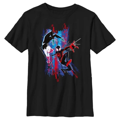 Boy's Spider-Man: Across The Spider-Verse Miles Morales And Spider Gwen T-Shirt 6 Boy's Spider-Man: Across The Spider-Verse Miles Morales And Spider Gwen T-Shirt - Image 4