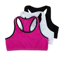 Fruit Of The Loom Girls' Built Up Sports Bra 3-Pack -Kids Clothing Store GUEST a4742900 717b 43e8 9bdf 59eb1541d5e7