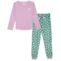 Sleep On It Girls 2-Piece Fleece Pajama Set - Follow Your Heart -Kids Clothing Store GUEST a4799fd6 1d23 46f0 8061 09ee292f4e3a