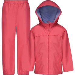 LONDON FOG Girls' Waterproof Hooded Jacket And Pant Rain Suit Set For Kids -Kids Clothing Store GUEST a4e05ff4 ab87 4bf6 bd0c e4410fca2441