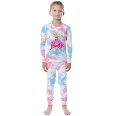 Barbie Girls' Princess Doll Unicorn Unisex Child 2 Piece Sleep Pajama Set Multicolored 3 Barbie Girls' Princess Doll Unicorn Unisex Child 2 Piece Sleep Pajama Set Multicolored
