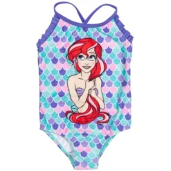 Disney Princess Ariel Girls One-Piece Swimsuit Rash Guard Tankini Top Modest Skirt And Bottom 5 Piece Set Toddler -Kids Clothing Store GUEST a7f284ce 27eb 46dc 85f1 f003f11ef20d