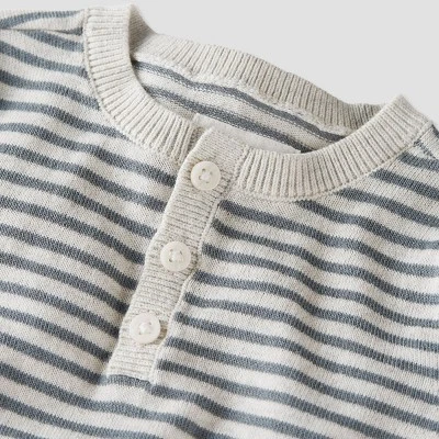 Little Planet By Carter’s Baby 2pc Striped Top And Bottom Set - Heather Gray 4 Little Planet By Carter’s Baby 2pc Striped Top And Bottom Set - Heather Gray - Image 2